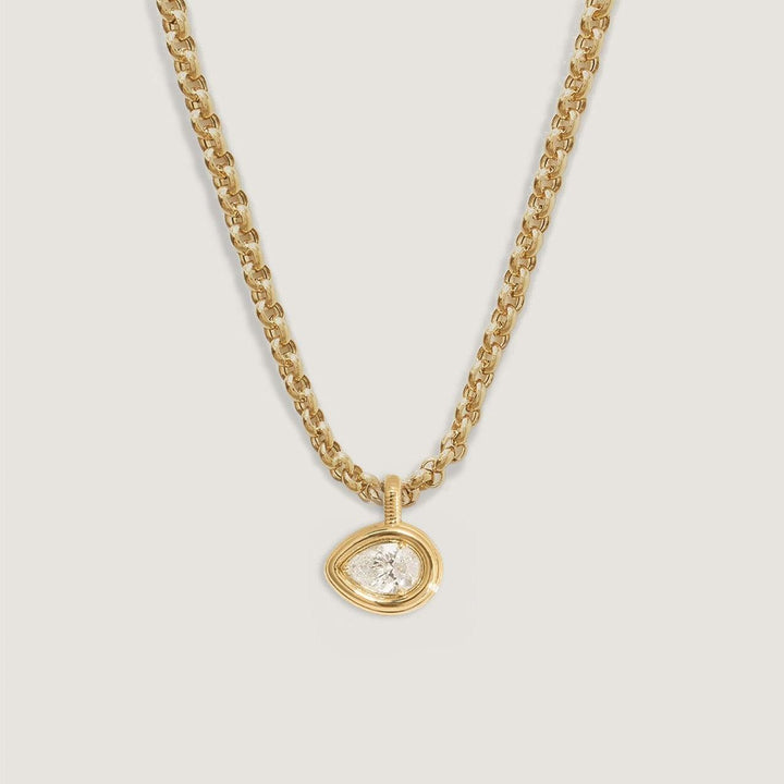Colette Pendant Pear Diamond Necklace