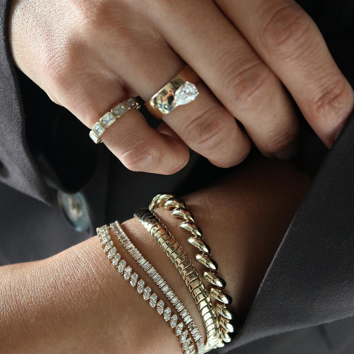 Sofia Marquise Shaped Tennis Bracelet Diamond