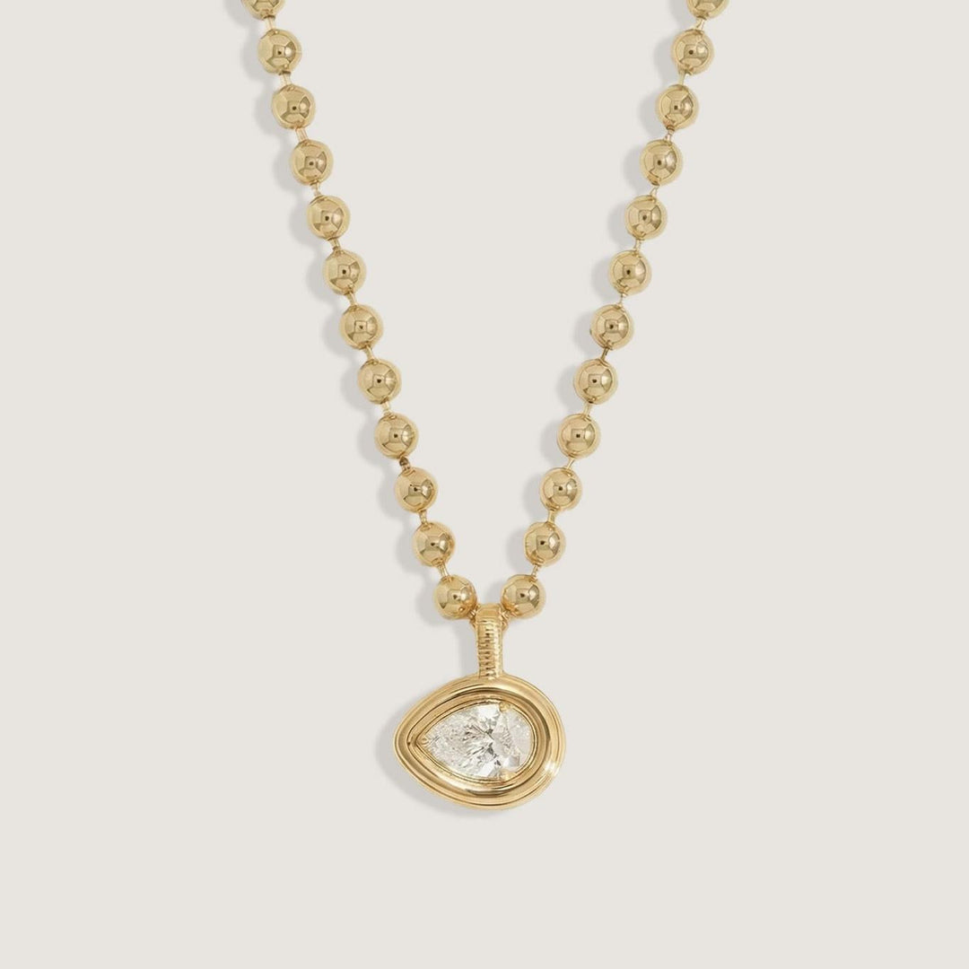 Colette Pendant Pear Diamond Necklace