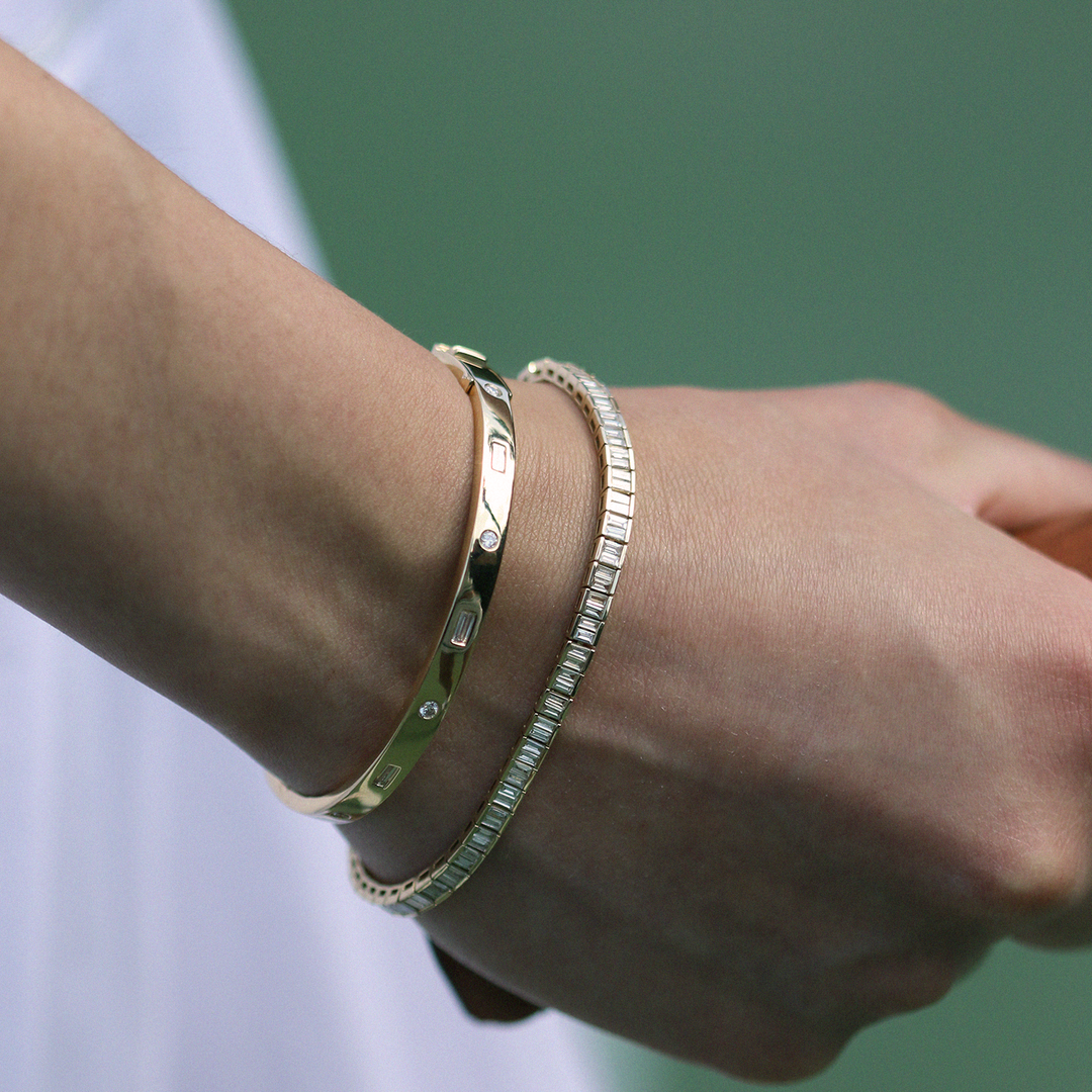 Chris Baguette Tennis Bracelet