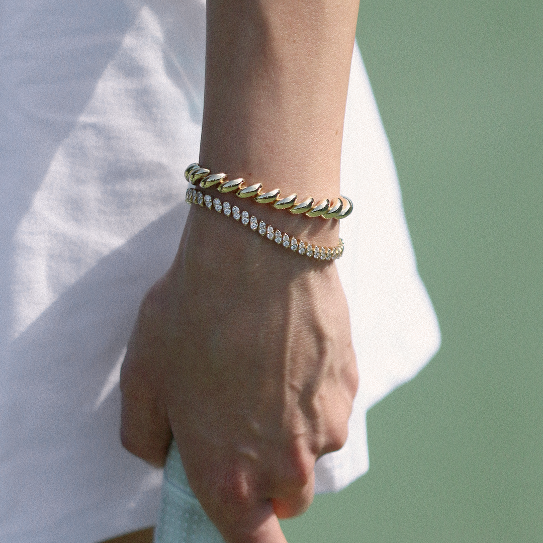 Sofia Marquise Shaped Tennis Bracelet Diamond