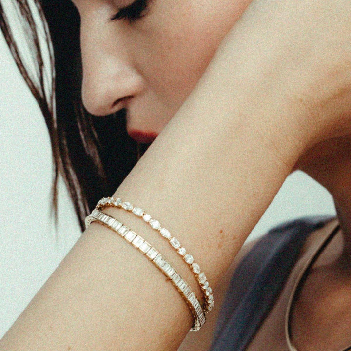 Chris Baguette Tennis Bracelet