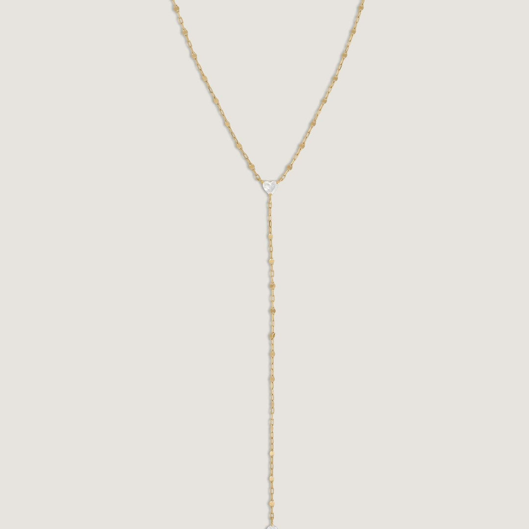 Darling Lariat Heart Necklace