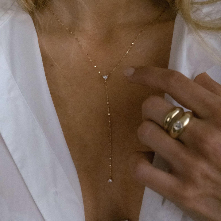 Darling Lariat Heart Necklace