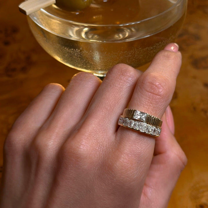 Jane Radiant Eternity Ring Diamond Yellow Gold