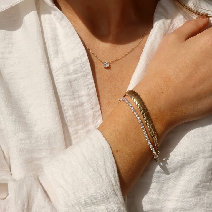 Eternity Diana Tennis Bracelet 3ctw Yellow Gold
