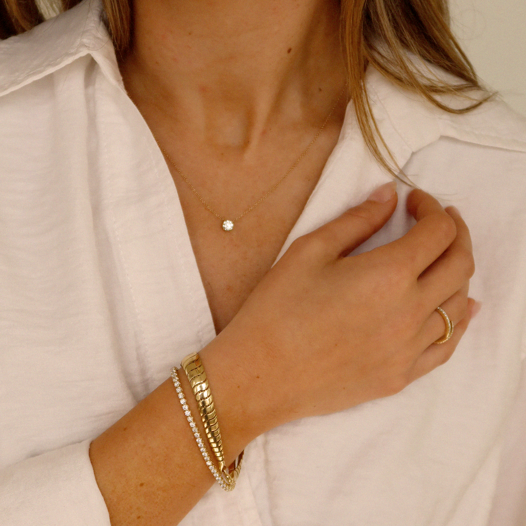 Eternity Diana Tennis Bracelet 3ctw Yellow Gold