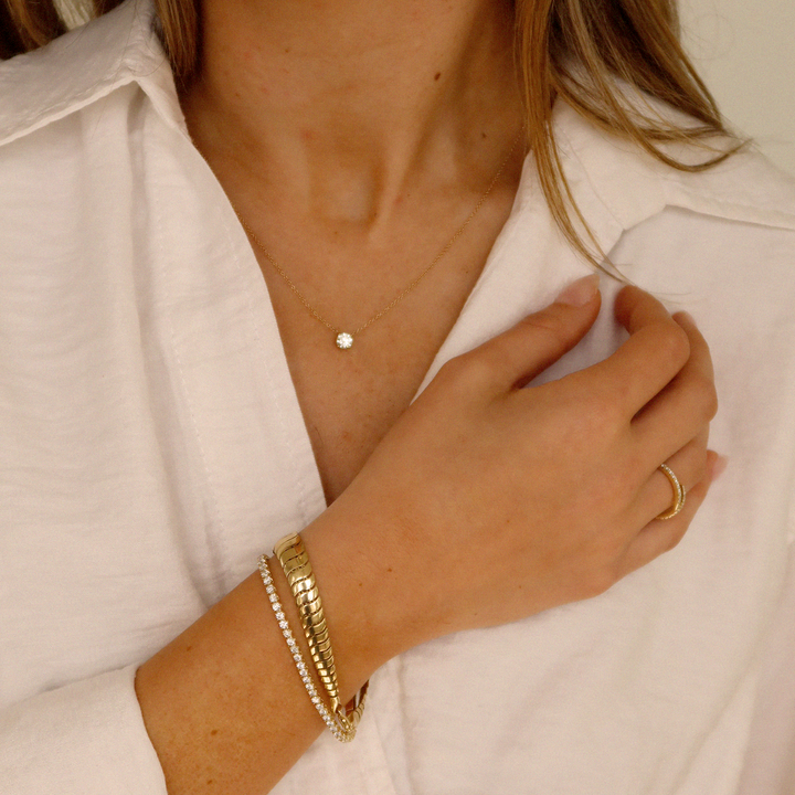 Eternity Diana Tennis Bracelet 3ctw Yellow Gold
