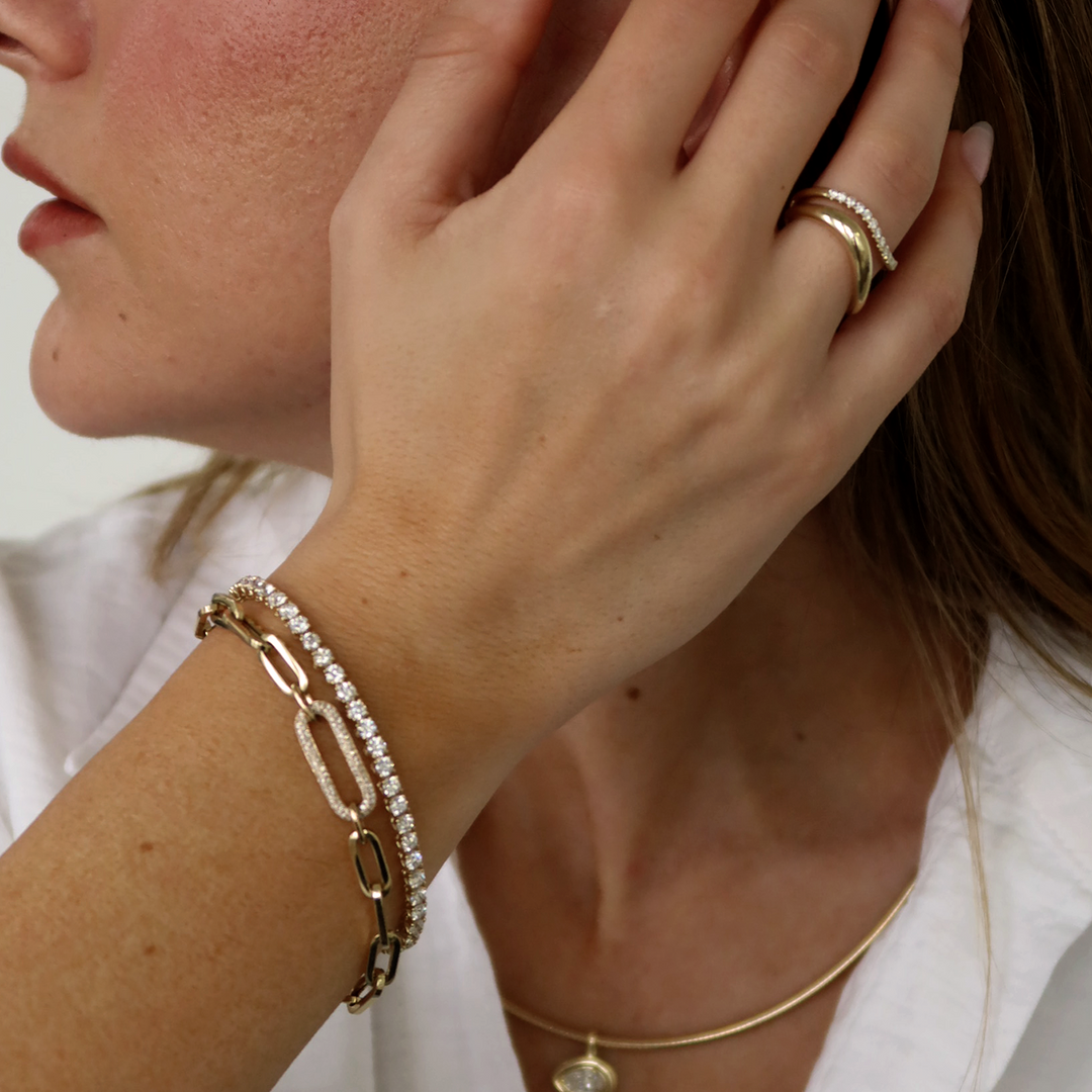 Eternity Diana Tennis Bracelet 5ctw Yellow Gold