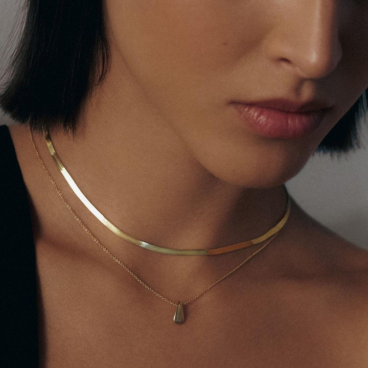 Carter Herringbone Chain Necklace