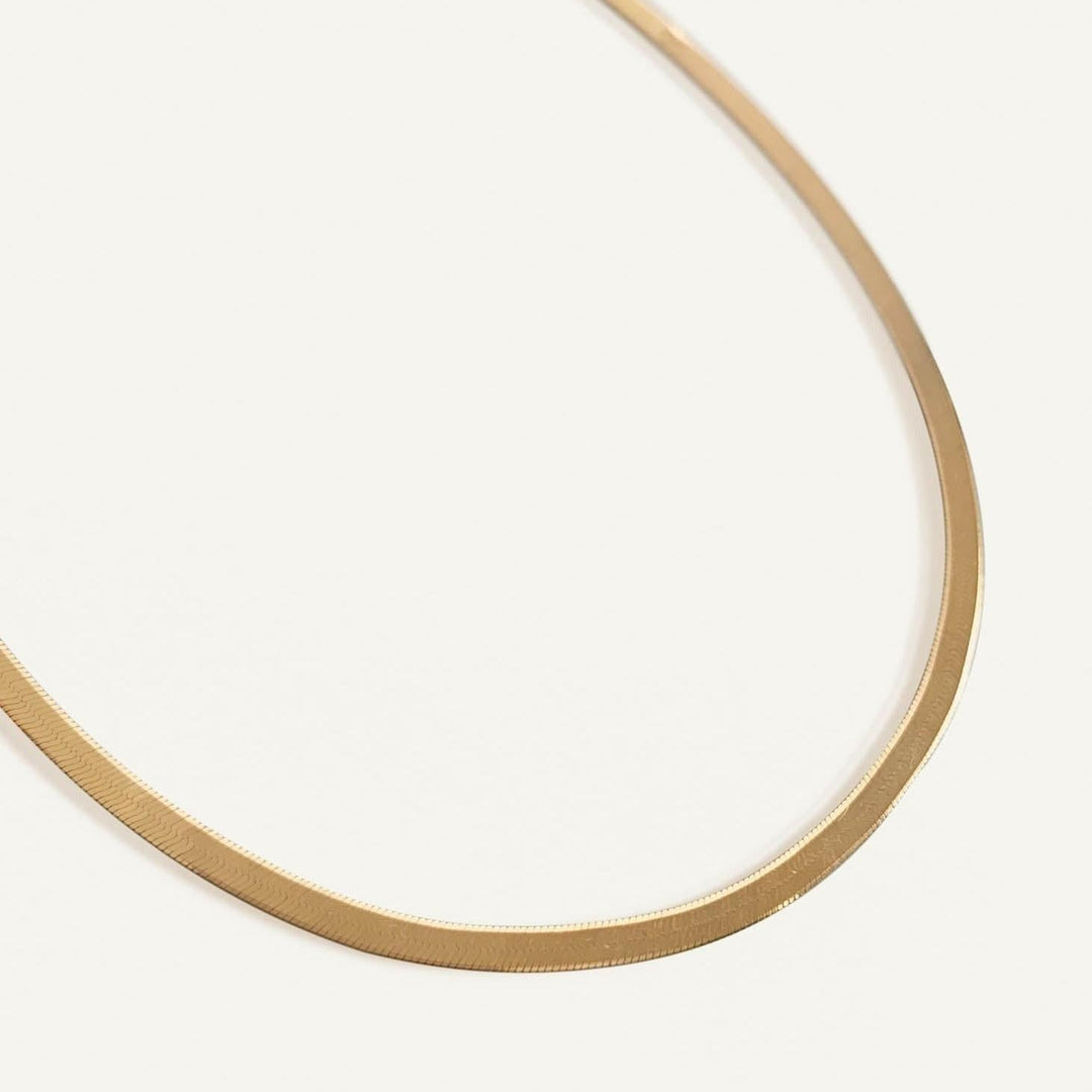 Carter Herringbone Chain Necklace