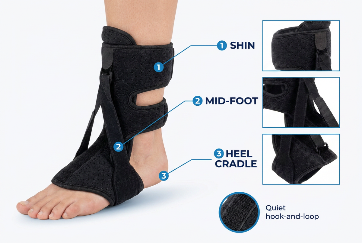 The three-strap retention system
