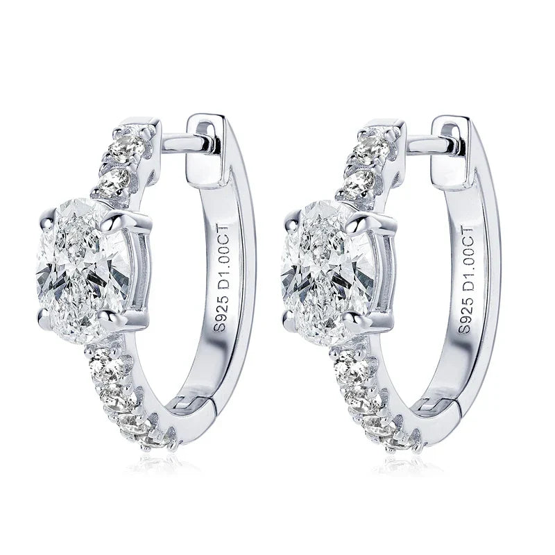 Hoop Gold Crystal Earrings
