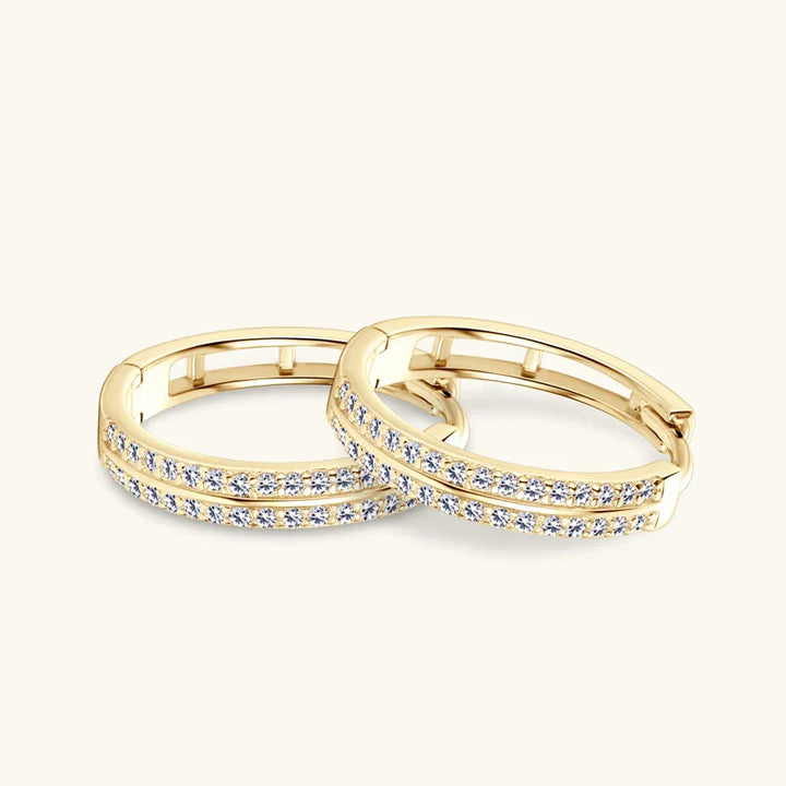 Bright Gold Hoop Earrings