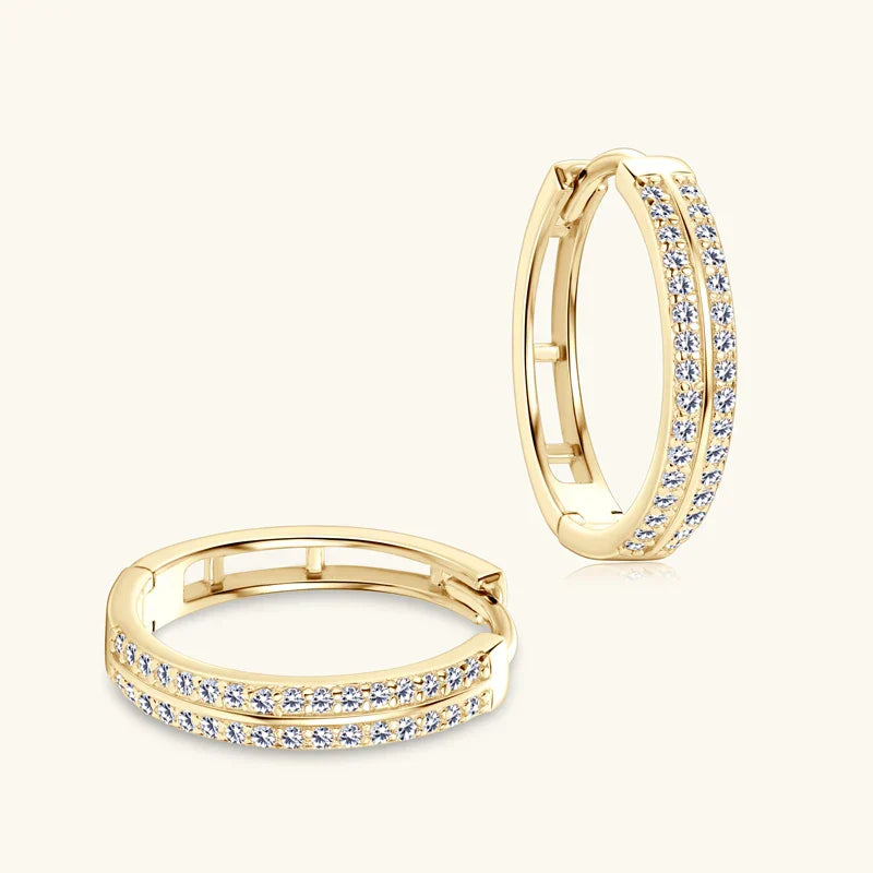 Bright Gold Hoop Earrings