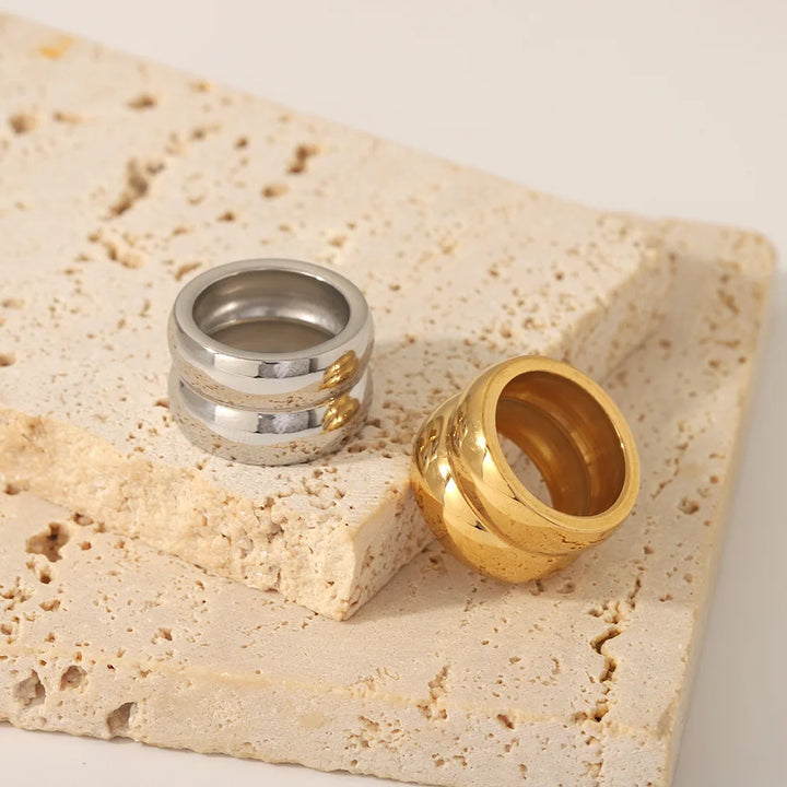 Birdie Stack Ring