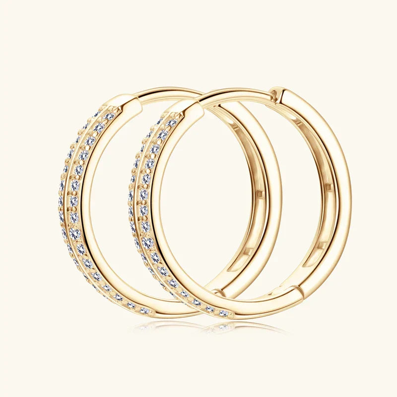 Bright Gold Hoop Earrings