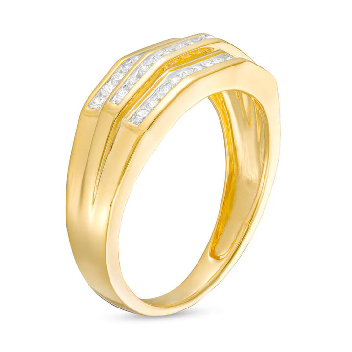 Triple Gleam Ring