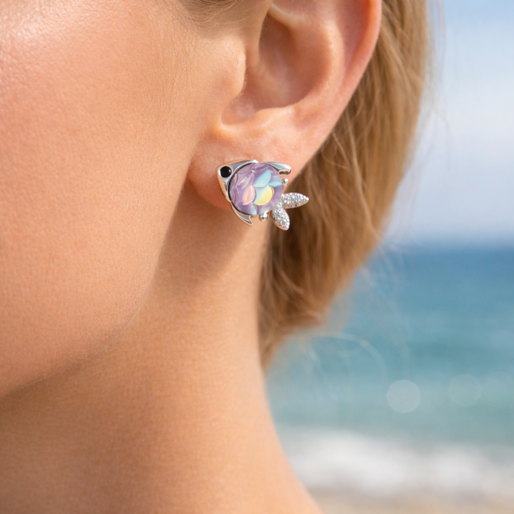 Silver Fish Earrings