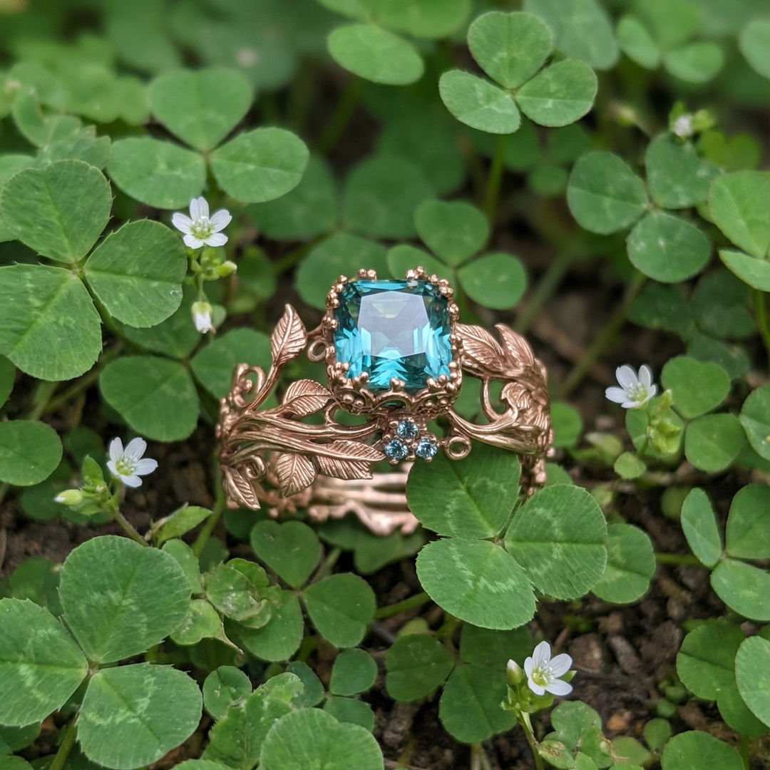 Nature Green Crystal Ring