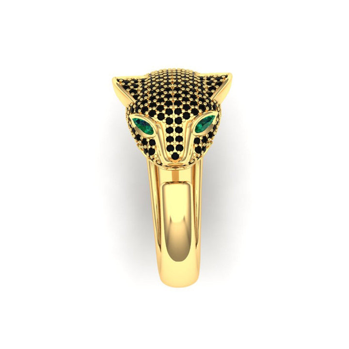 Emerald Panther Ring