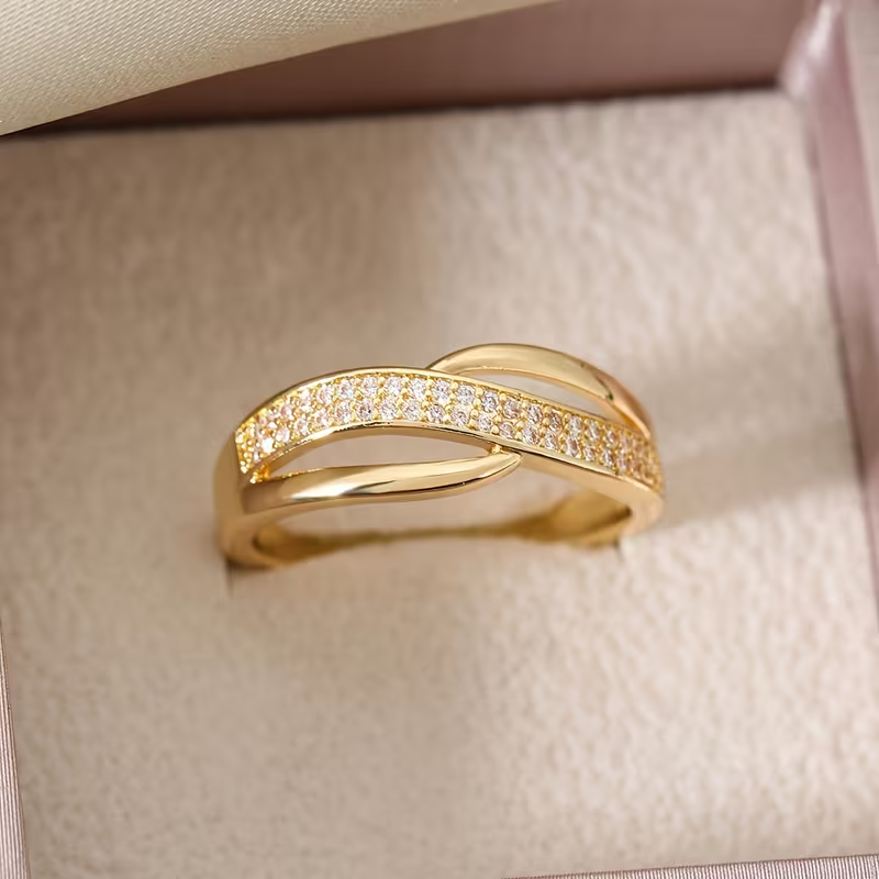 Pavé Cross Ring