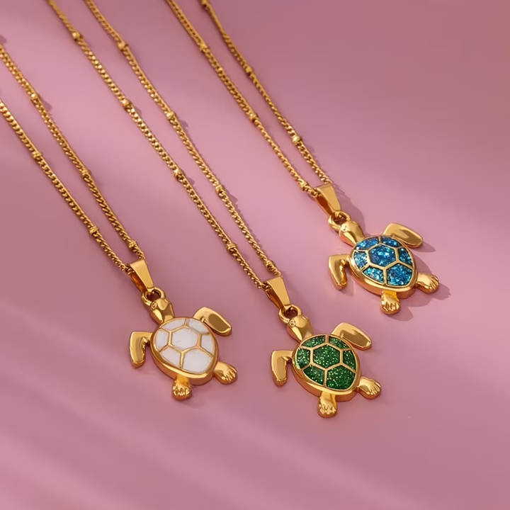 Golden Turtle Necklace