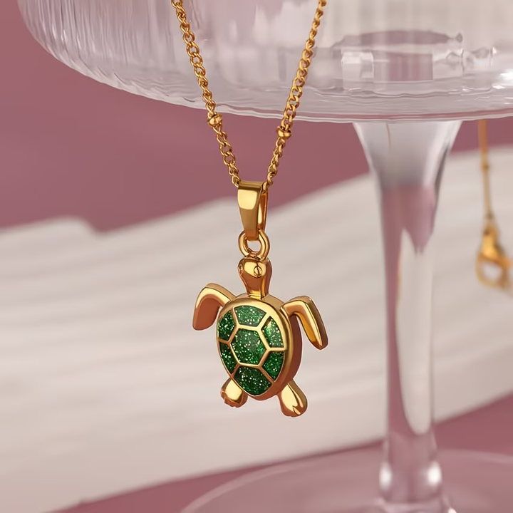 Golden Turtle Necklace