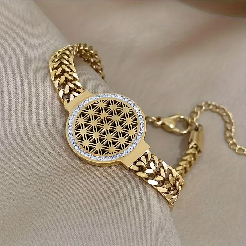 Openwork Disc Bracelet