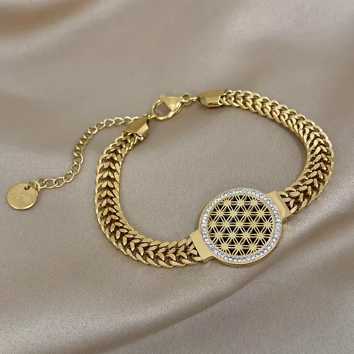 Openwork Disc Bracelet