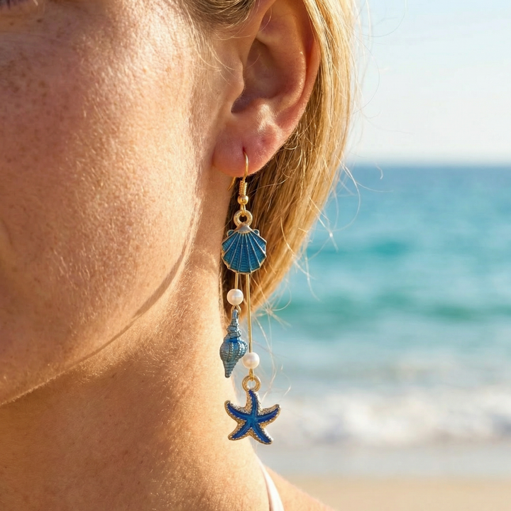Elegant Ocean Dangling Earrings