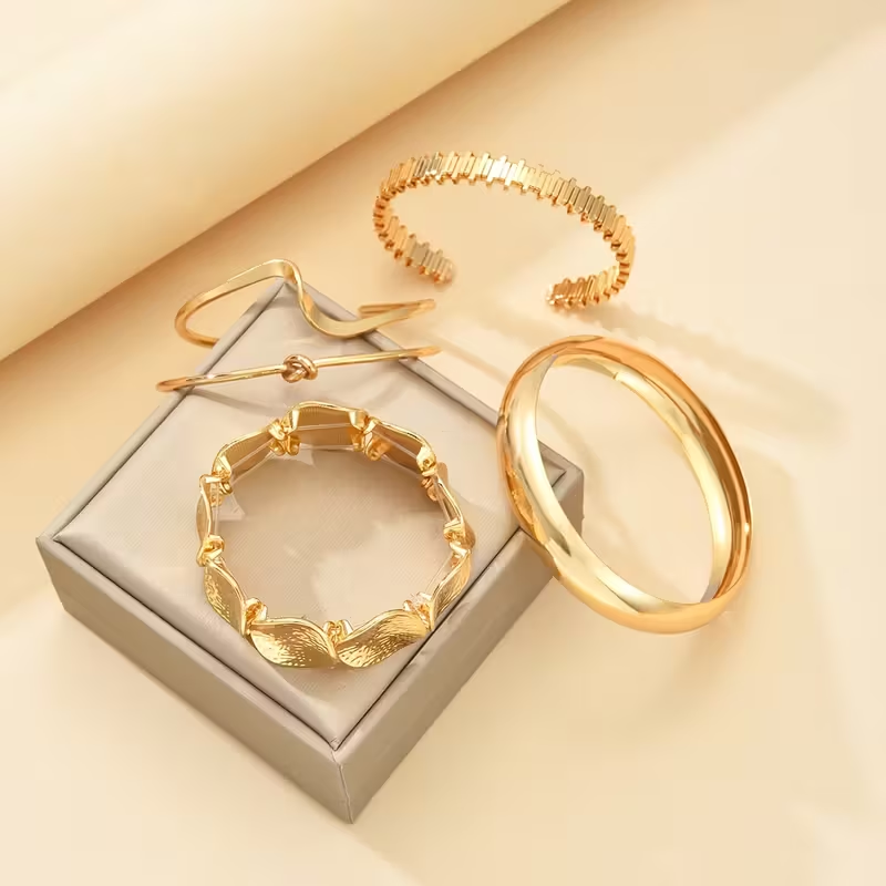 Boho Versatile Gold Bracelet Set