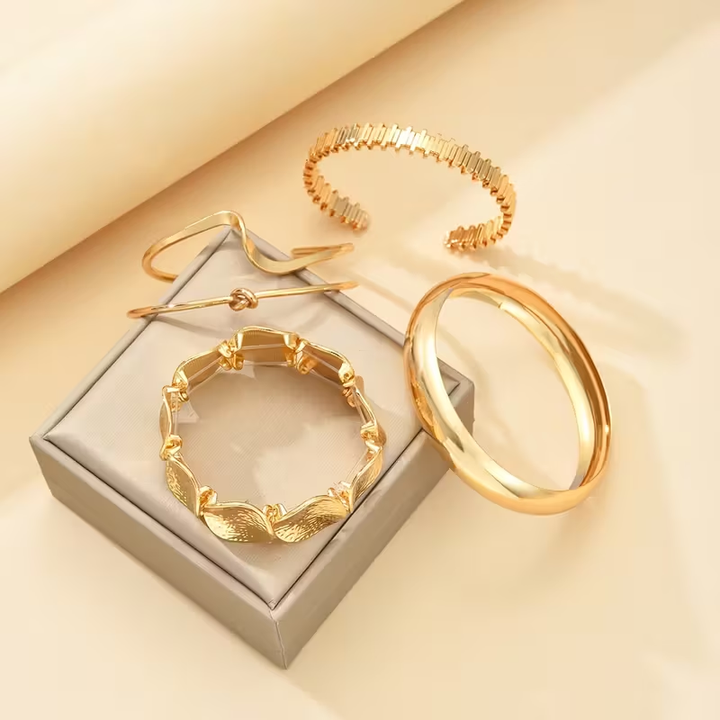 Boho Versatile Gold Bracelet Set