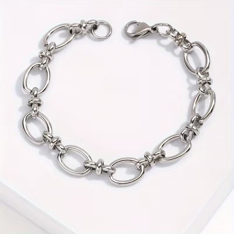 Classic Thick Stainless Steel Bracelet