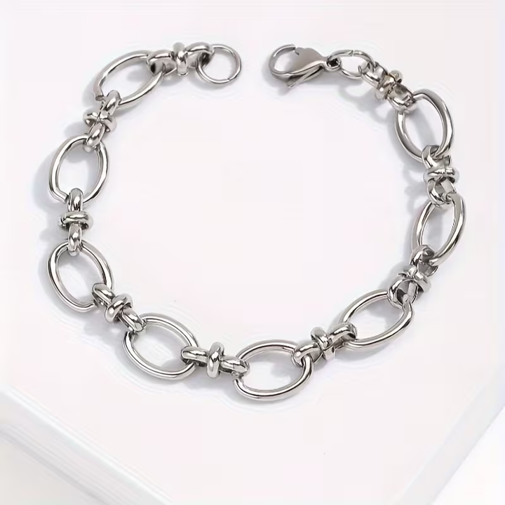 Classic Thick Stainless Steel Bracelet