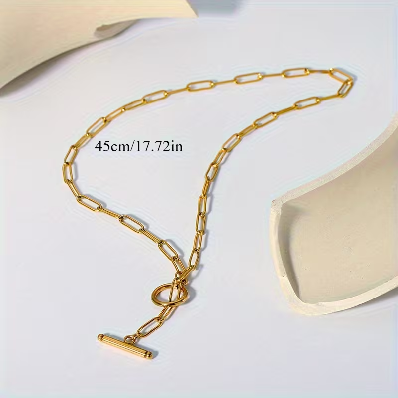 Clip Chain Gold Necklace