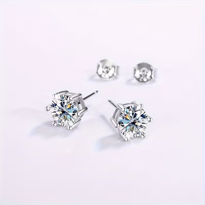 Stud Gold Zirconia Earrings