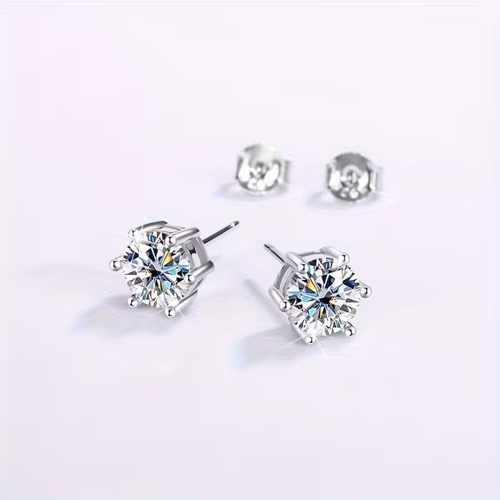 Stud Gold Zirconia Earrings