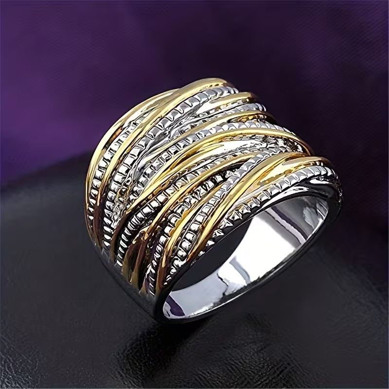 Vintage Layer Gold &amp; Silver Ring