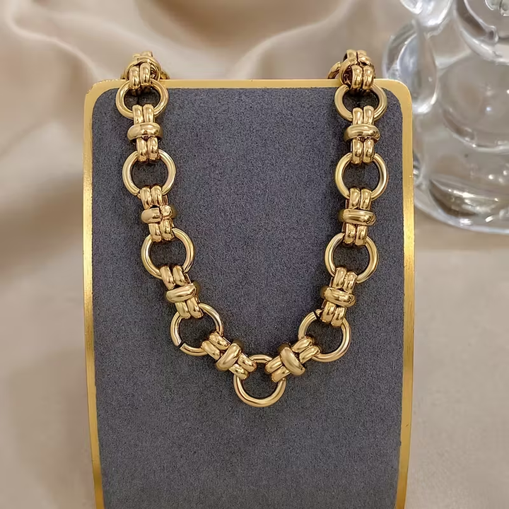 Elegant Gold Chain Braided Bracelet