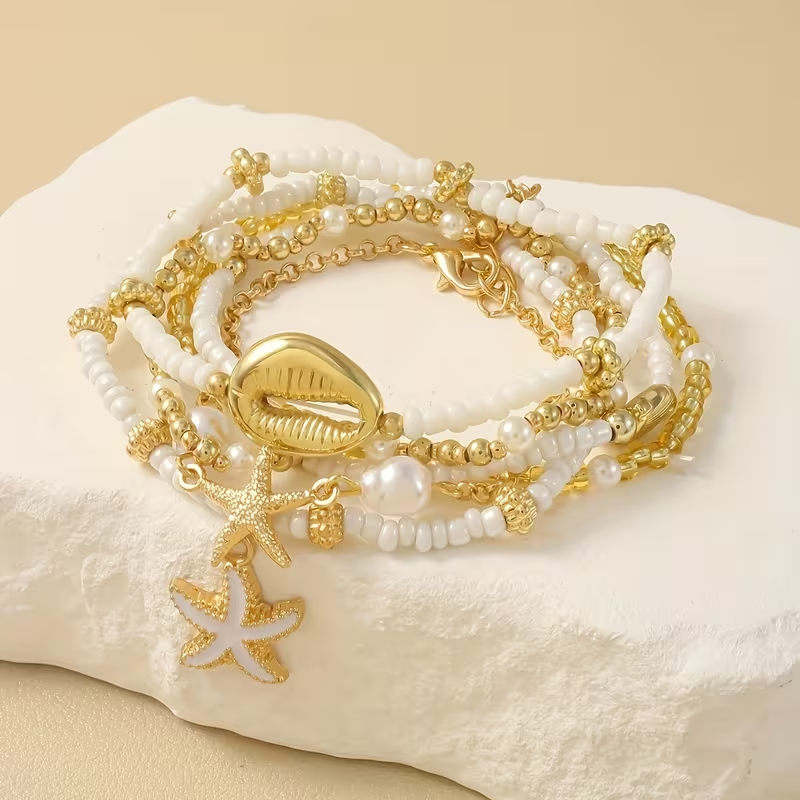 Retro Rich Ocean Bracelet Set