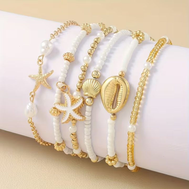 Retro Rich Ocean Bracelet Set