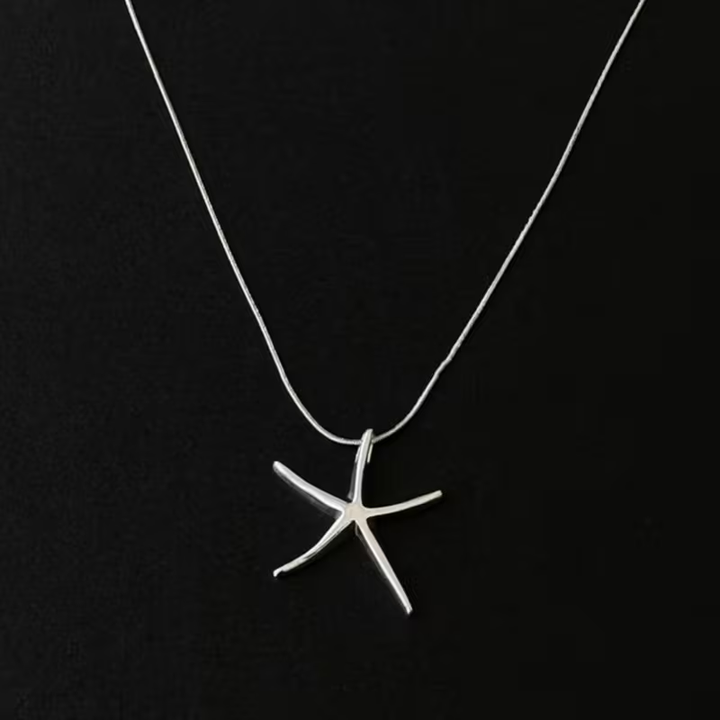Starfish Silver Necklace