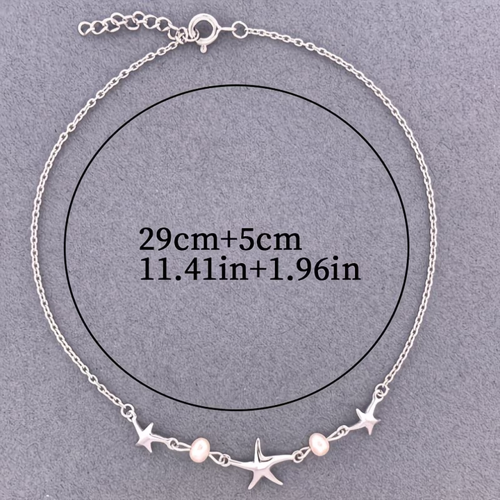 Silver Ocean Pearl Bracelet