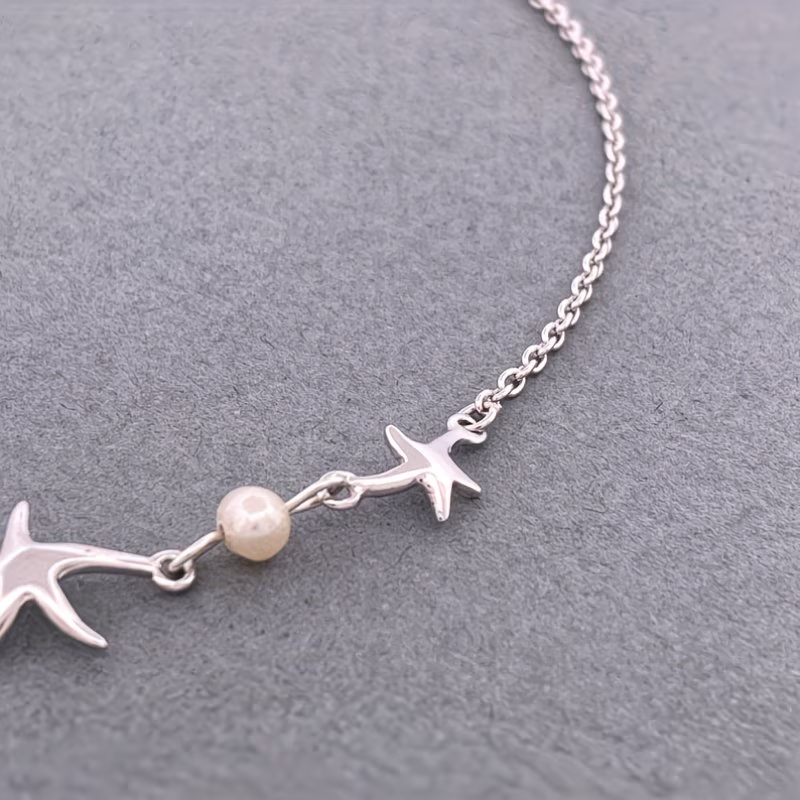 Silver Ocean Pearl Bracelet