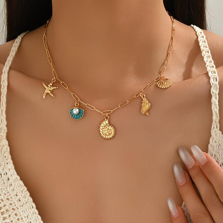 Gold Ocean Necklace
