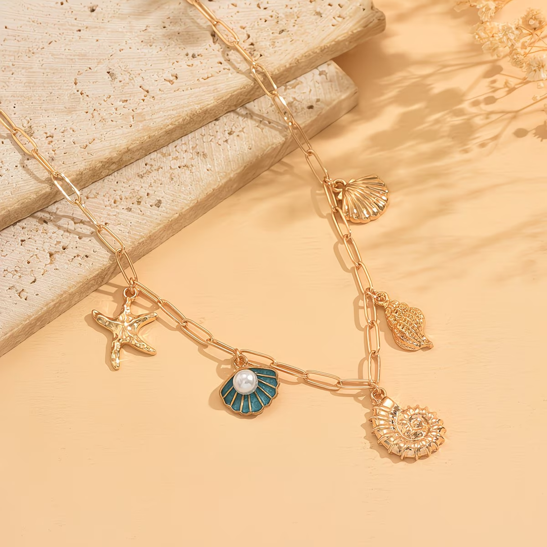 Gold Ocean Necklace