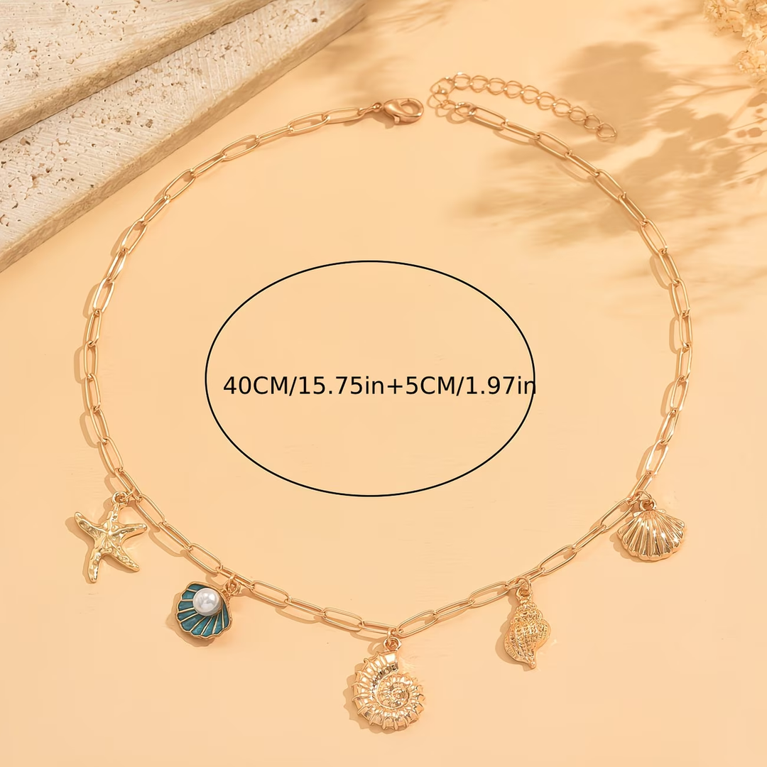 Gold Ocean Necklace