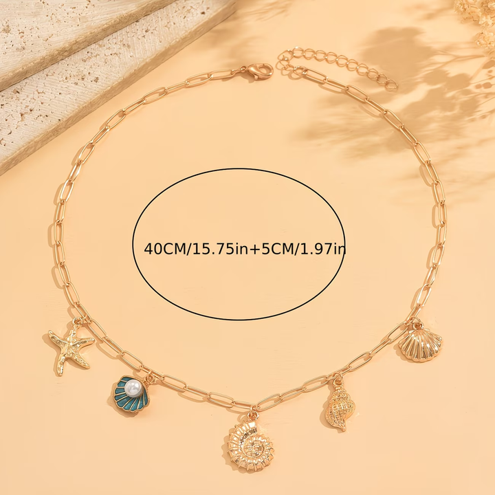 Gold Ocean Necklace