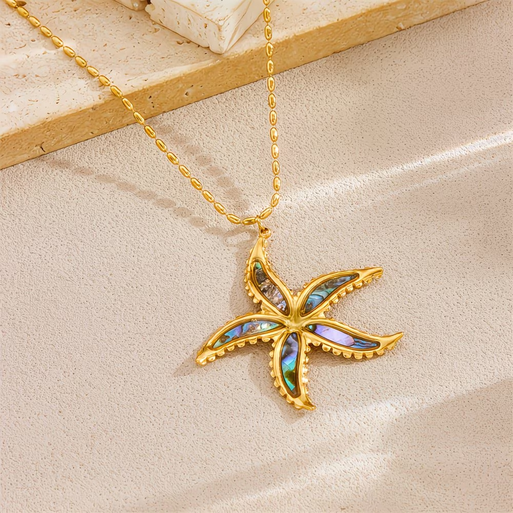 Golden Sea Star Necklace